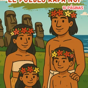 Libro para colorear - Pueblo Rapa Nui
