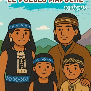 Libro para colorear - Pueblo Mapuche