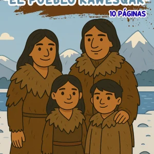 Libro para colorear - Pueblo Kawésqar