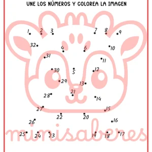 Ficha de trabajo: Une los números letra X | Lenguaje - 1° básico