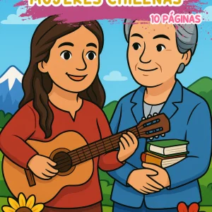 Libro para colorear - Mujeres chilenas