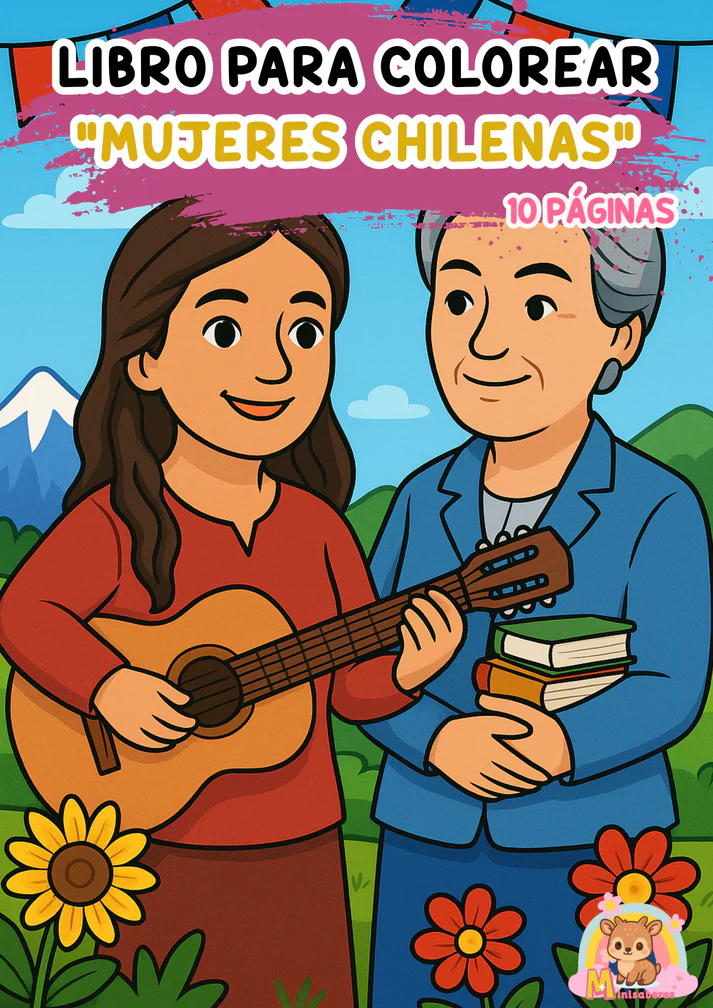 Libro para colorear - Mujeres chilenas