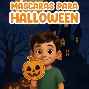 Máscaras de Halloween para colorear e imprimir GRATIS – Especial Halloween Minisaberes